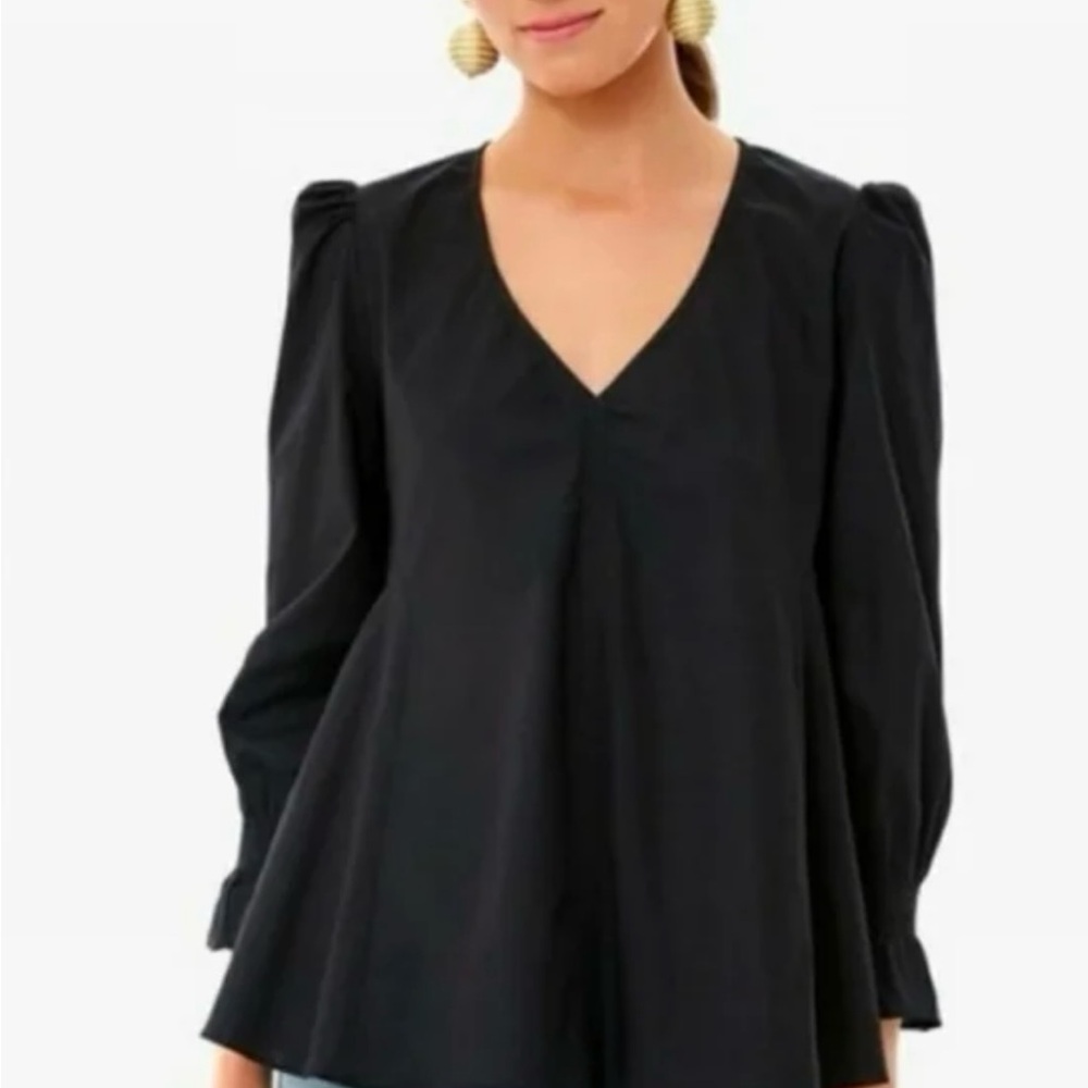 Tuckernuck Pomander Place Easton Black Women's Blouse Size L